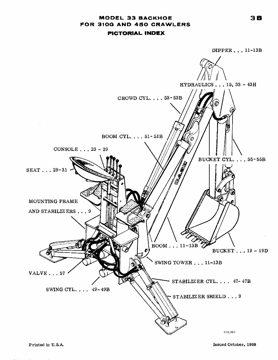 CASE 33 BACKHOE Parts Manual preview img 7
