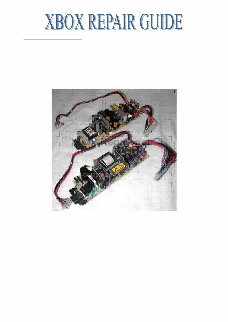 XBOX Repair GUIDE / Service Manual preview img 8