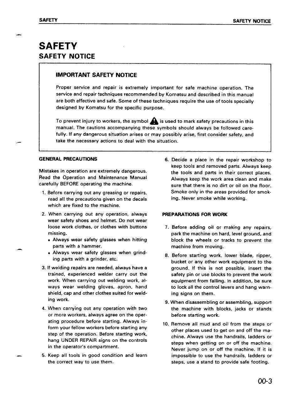 Komatsu D155AX-5 Bulldozer Parts Catalogue Manual - SN 70001 and UP preview img 8