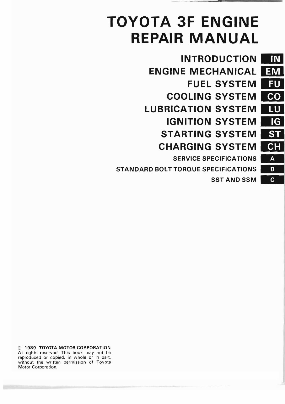1984-1992 4.0L 3F & 3F-E Engine Service & Repair Manual preview img 3