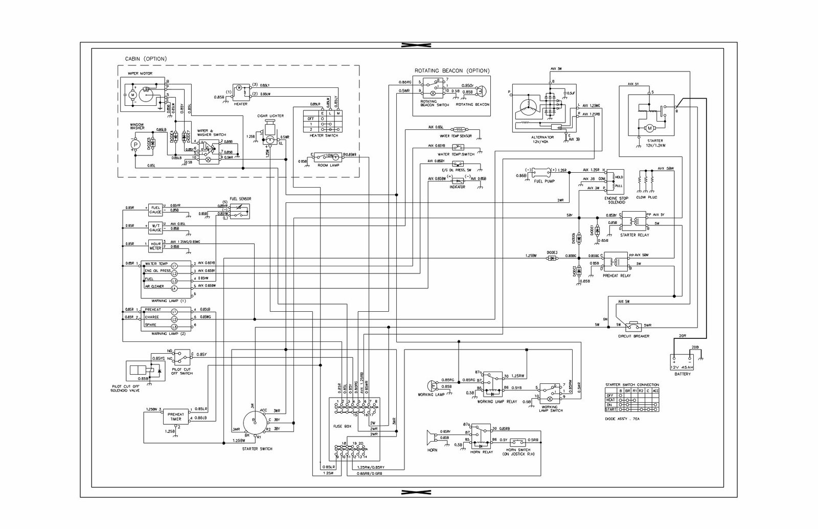 Doosan Daewoo Excavator V Series Electrical Hydraulic Schema preview img 7