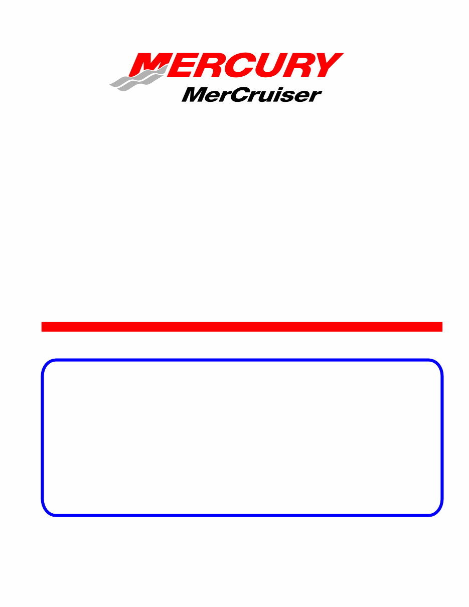 Mercury Mercruiser Marine Engines #22 IN-LINE Diesel D-Tronic 2.8L & 4.2L Service Repair Manual preview img 1