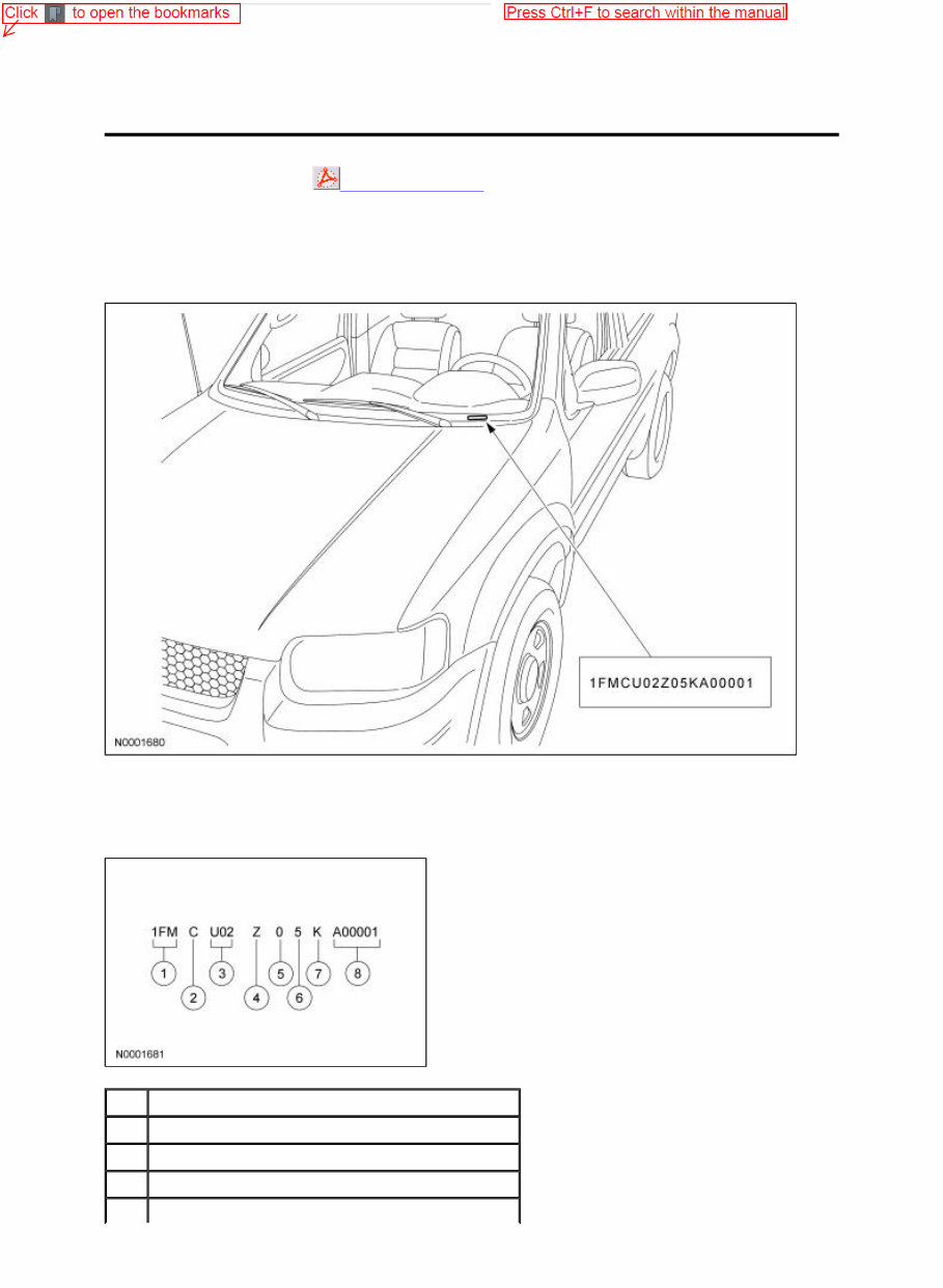 2005 Ford Escape Service & Repair Manual preview img 1
