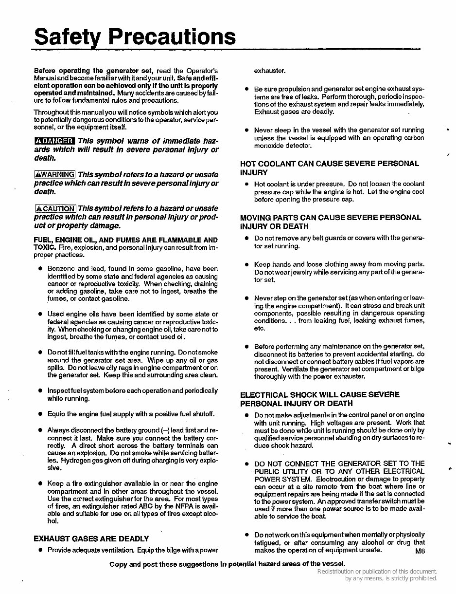 Onan Marine MDL3 MDL4 MDL6 Service Manual 934-0500 preview img 3