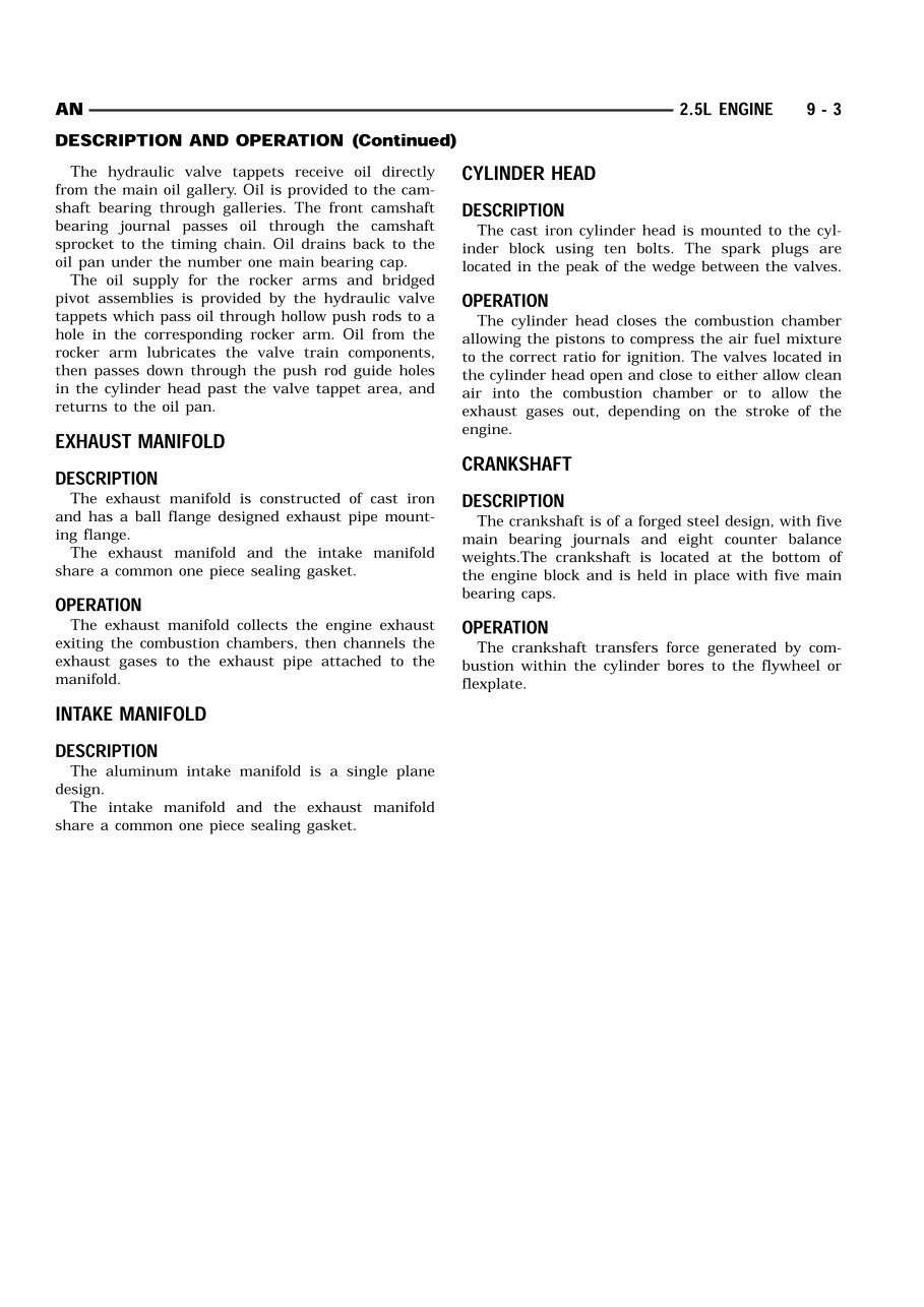 2000 Dodge Dakota Service & Repair Manual preview img 3