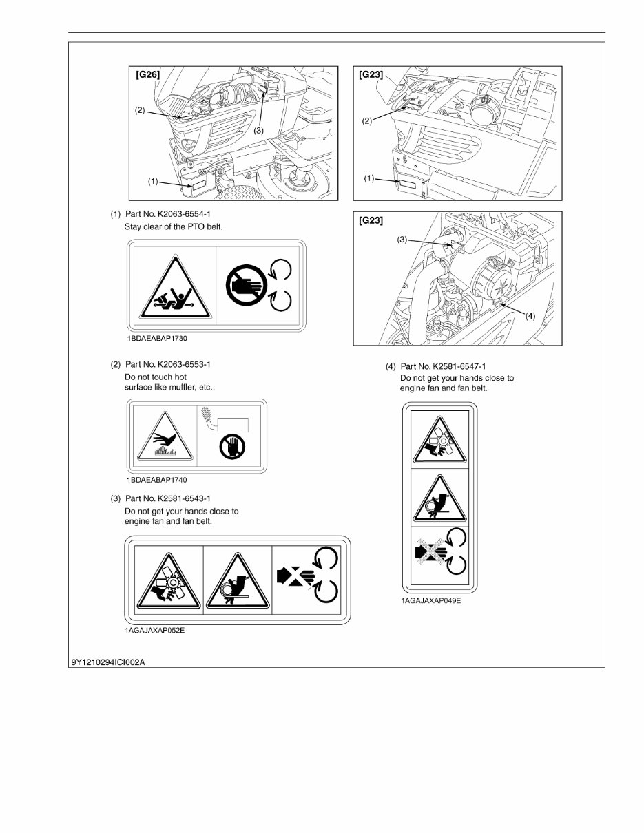 Kubota G23 G26 Ride On Mower Complete Workshop Service Repair Manual preview img 9
