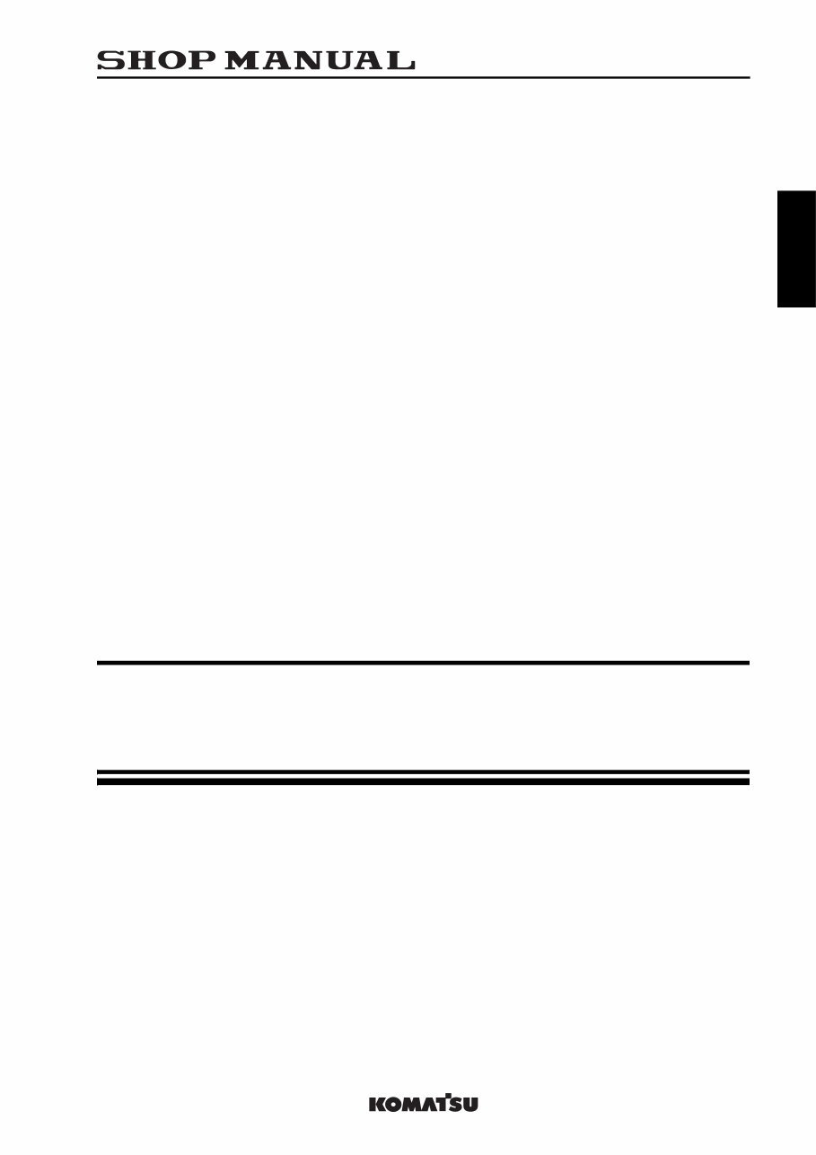 KOMATSU GALEO WA600-6 Wheel Loader Service Manual preview img 2