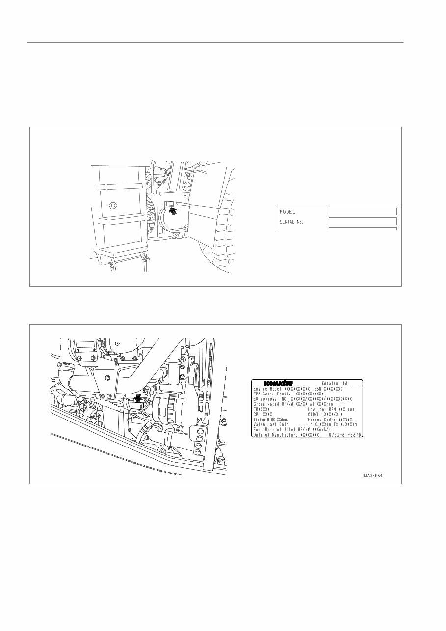KOMATSU WA380-5H Wheel Loader Operation & Maintenance Manual preview img 8