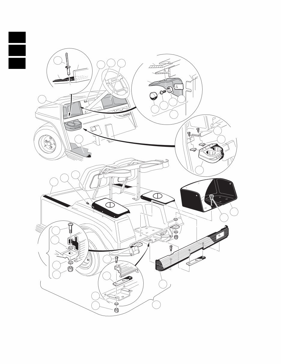 2004-2005 Club Car DS Gasoline and Electric Vehicle Illustarted Parts List preview img 10