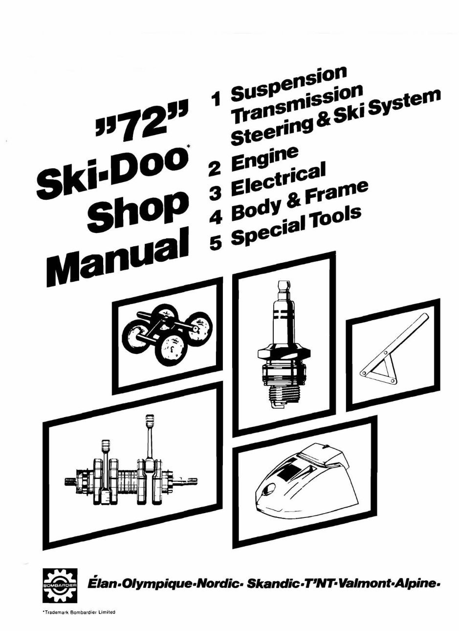 1972-1974 Ski-Doo Elite Service & Repair Manual preview img 1