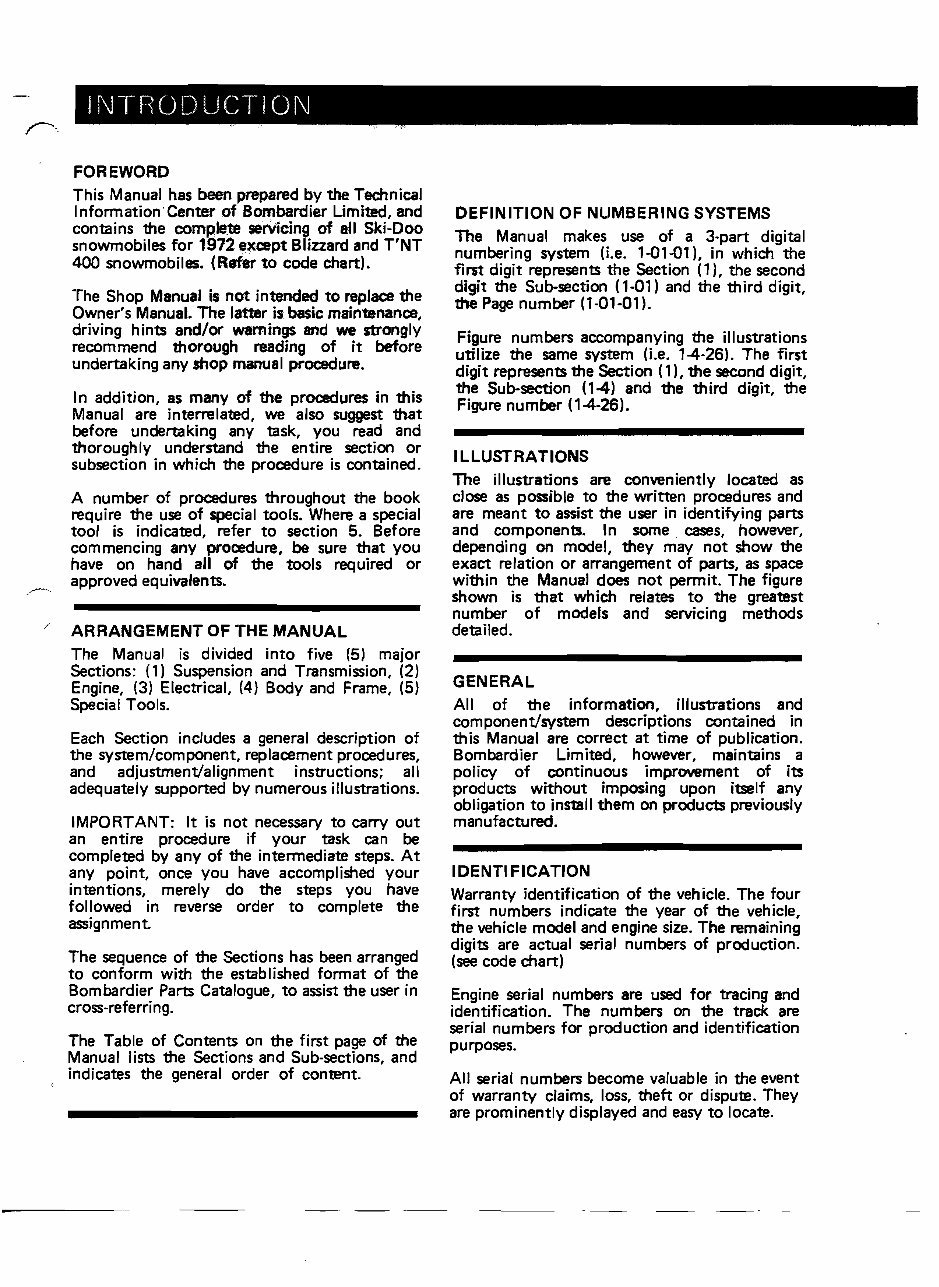 1972-1974 Ski-Doo Elite Service & Repair Manual preview img 3