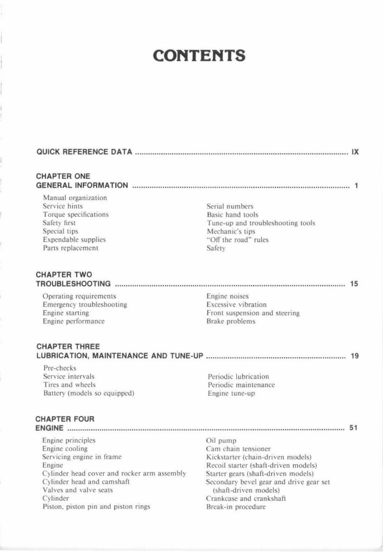 1985-1990 Suzuki LT230 and LT250 Service & Repair Manual preview img 3