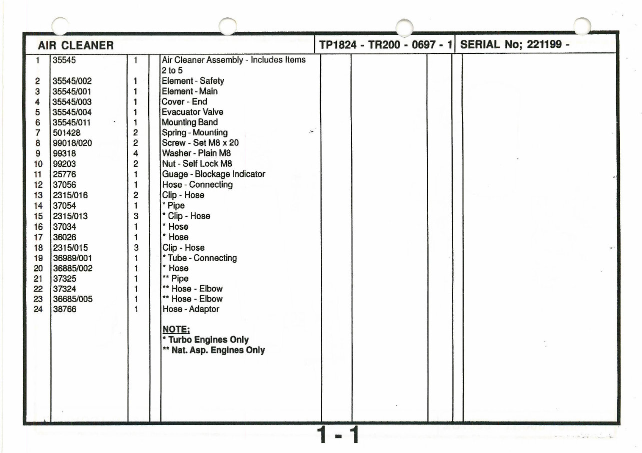 Matbro TR200 Powershift Telehandler Parts Catalog preview img 7