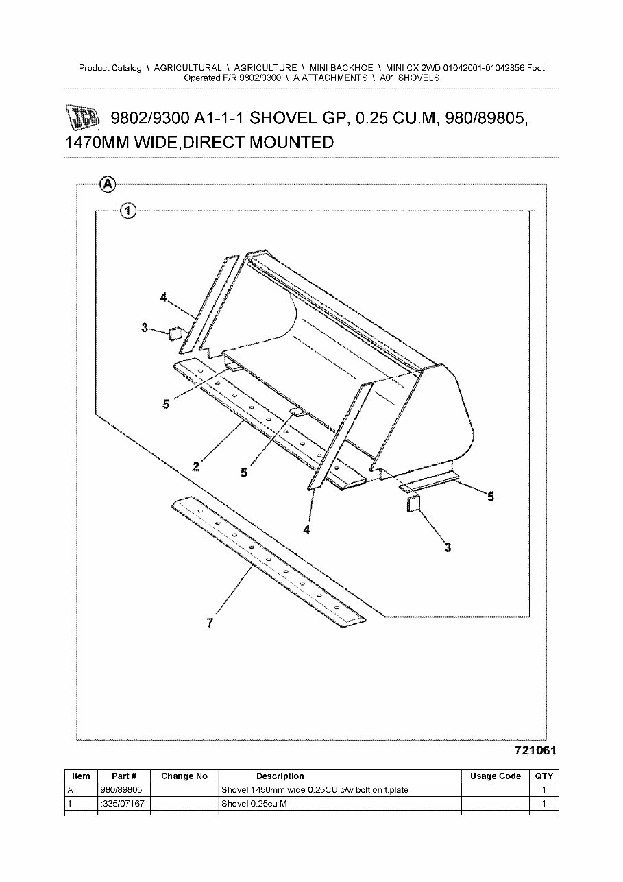 JCB MINI CX 2WD MINI BACKHOE Parts Catalog Manual #1 preview img 2