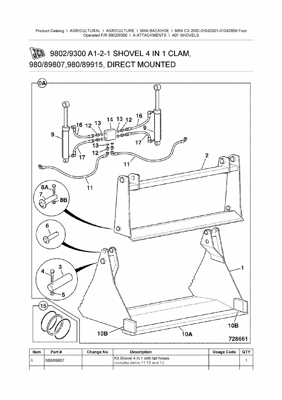 JCB MINI CX 2WD MINI BACKHOE Parts Catalog Manual #1 preview img 4