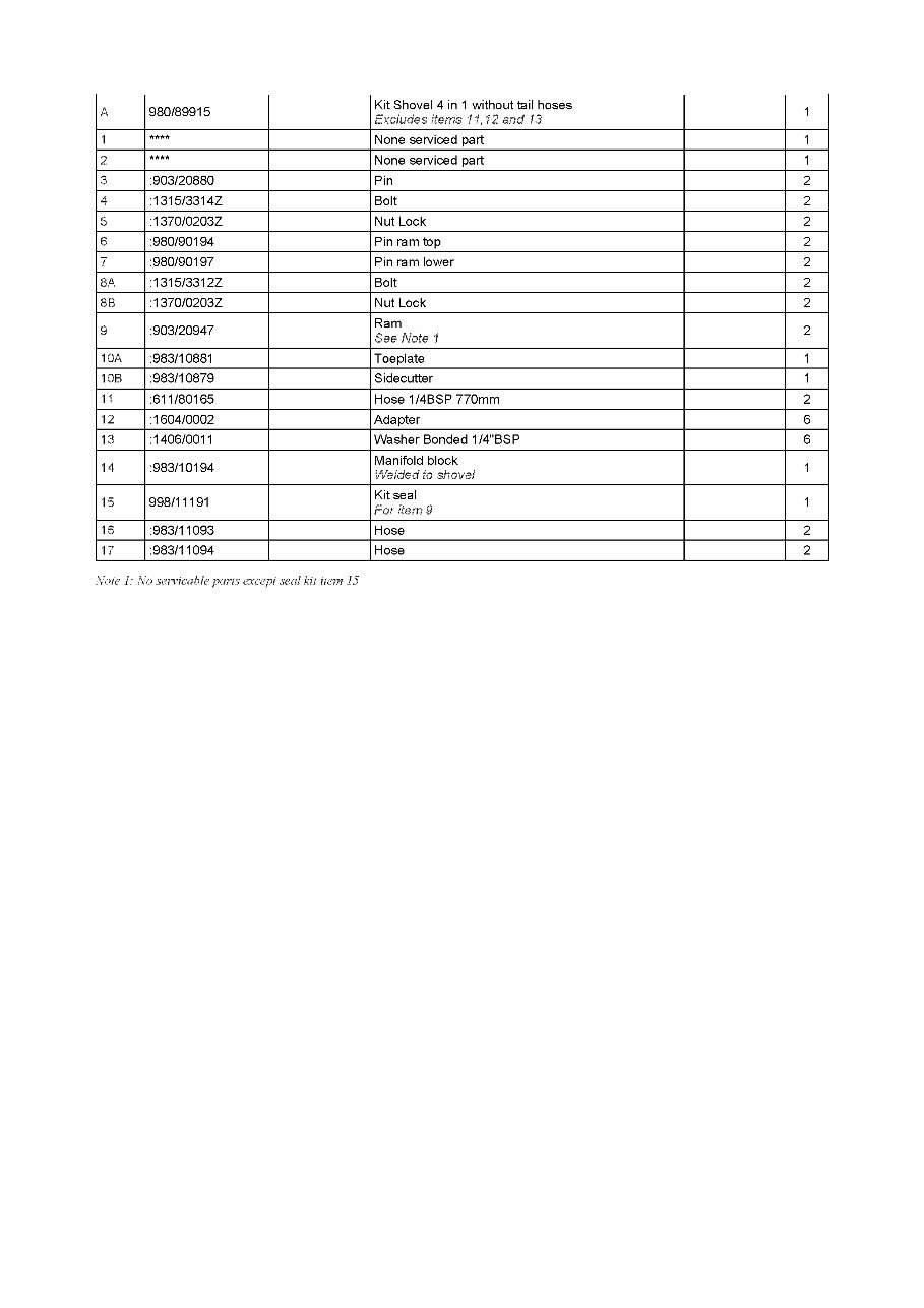JCB MINI CX 2WD MINI BACKHOE Parts Catalog Manual #1 preview img 5