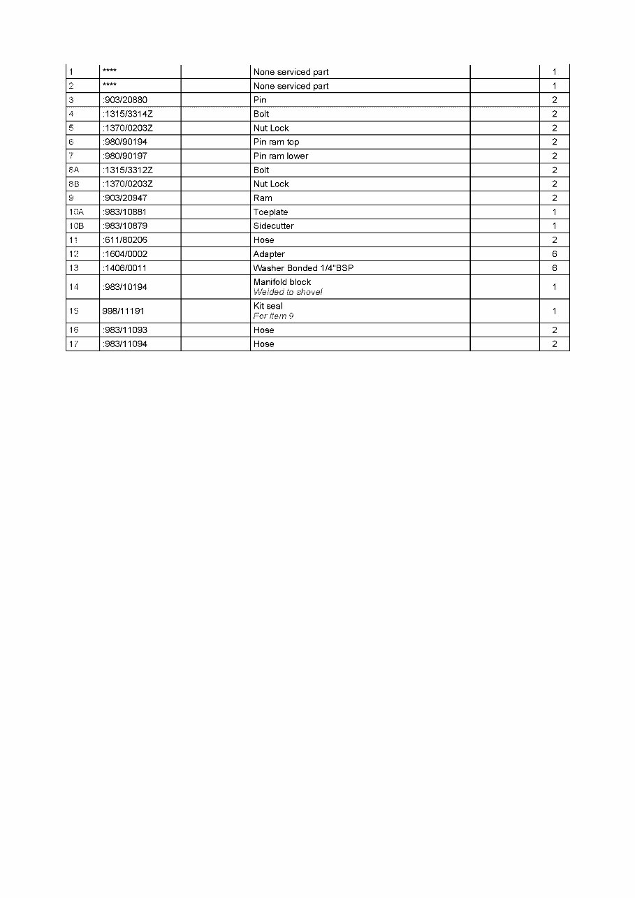 JCB MINI CX 2WD MINI BACKHOE Parts Catalog Manual #1 preview img 7