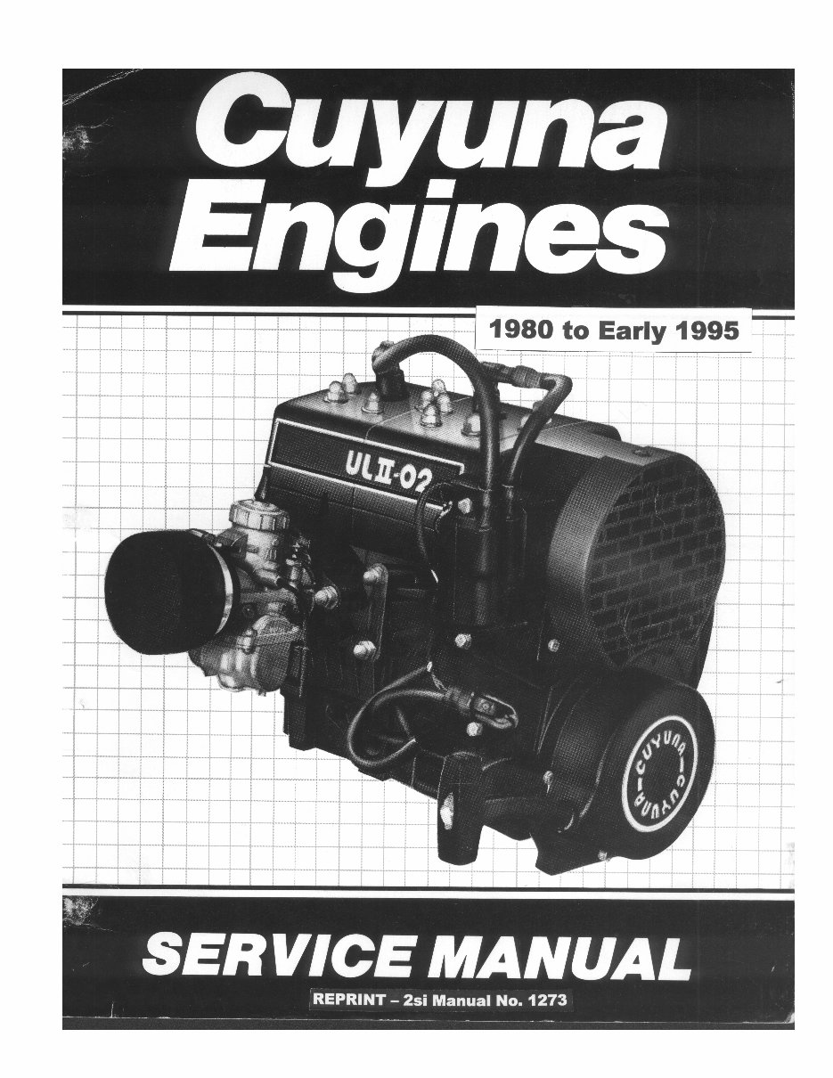 Cuyuna aircraft engine service manual 1980 - 1995 2SI preview img 1