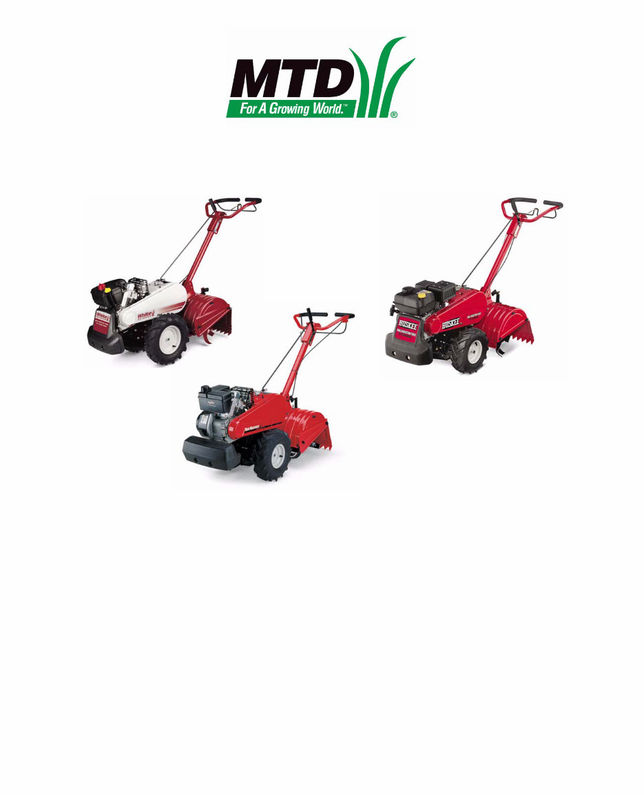 MTD 450 Series Tiller Service & Repair Manual preview img 1