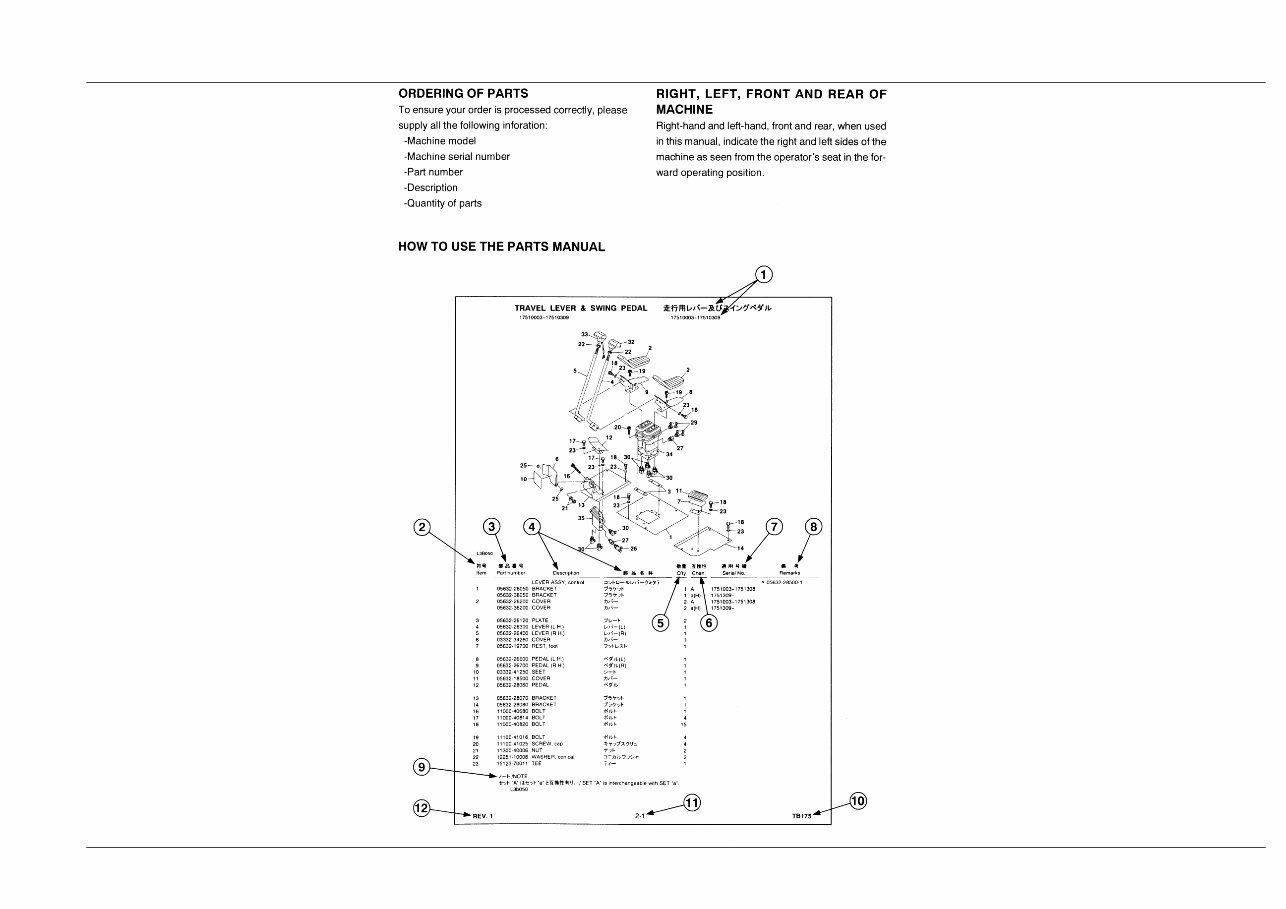 Takeuchi Excavator TB23R TB20R engine Parts Manual preview img 5