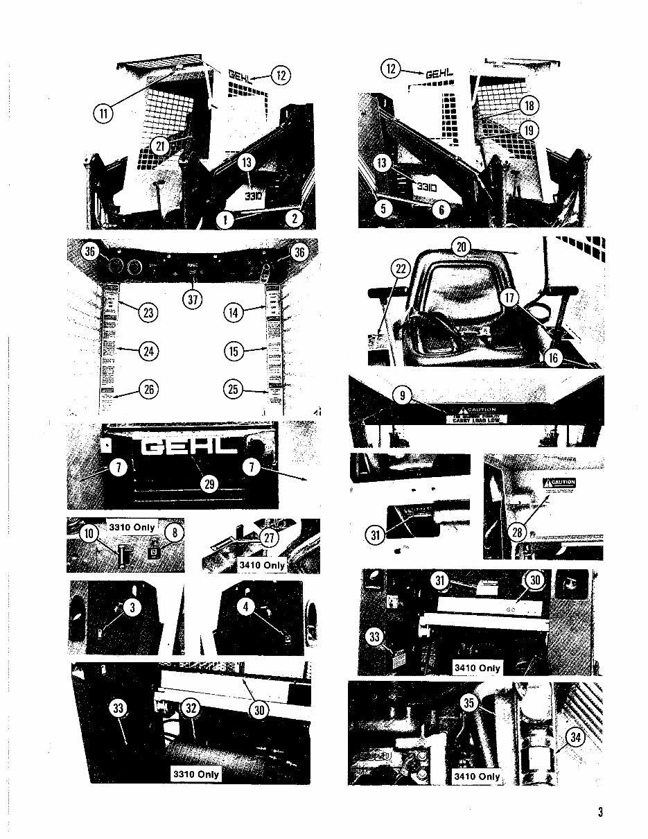 GEHL 3310/3410 Skid Loader Parts Manual preview img 5