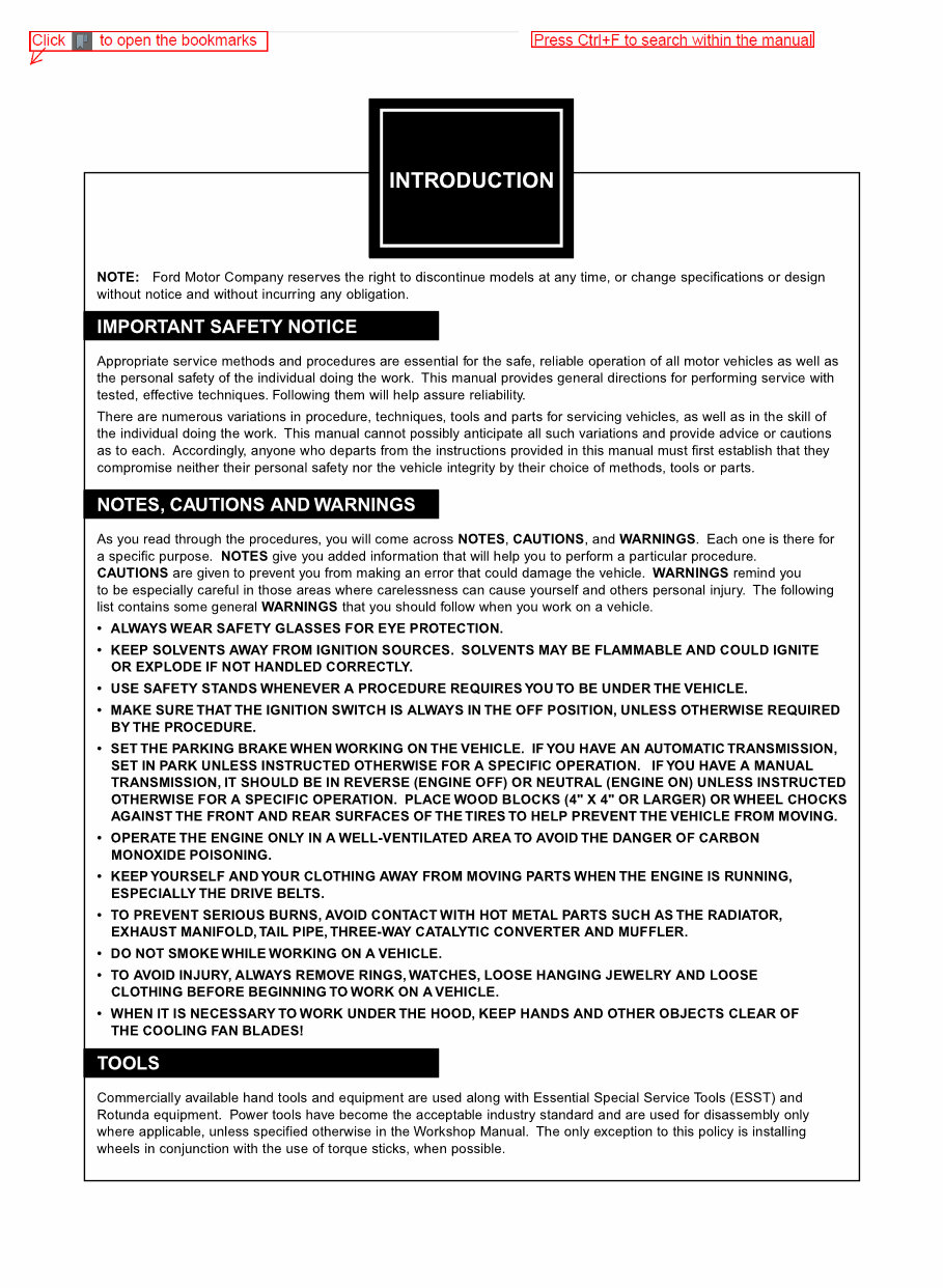 2007 Ford Taurus Service & Repair Manual Software preview img 1