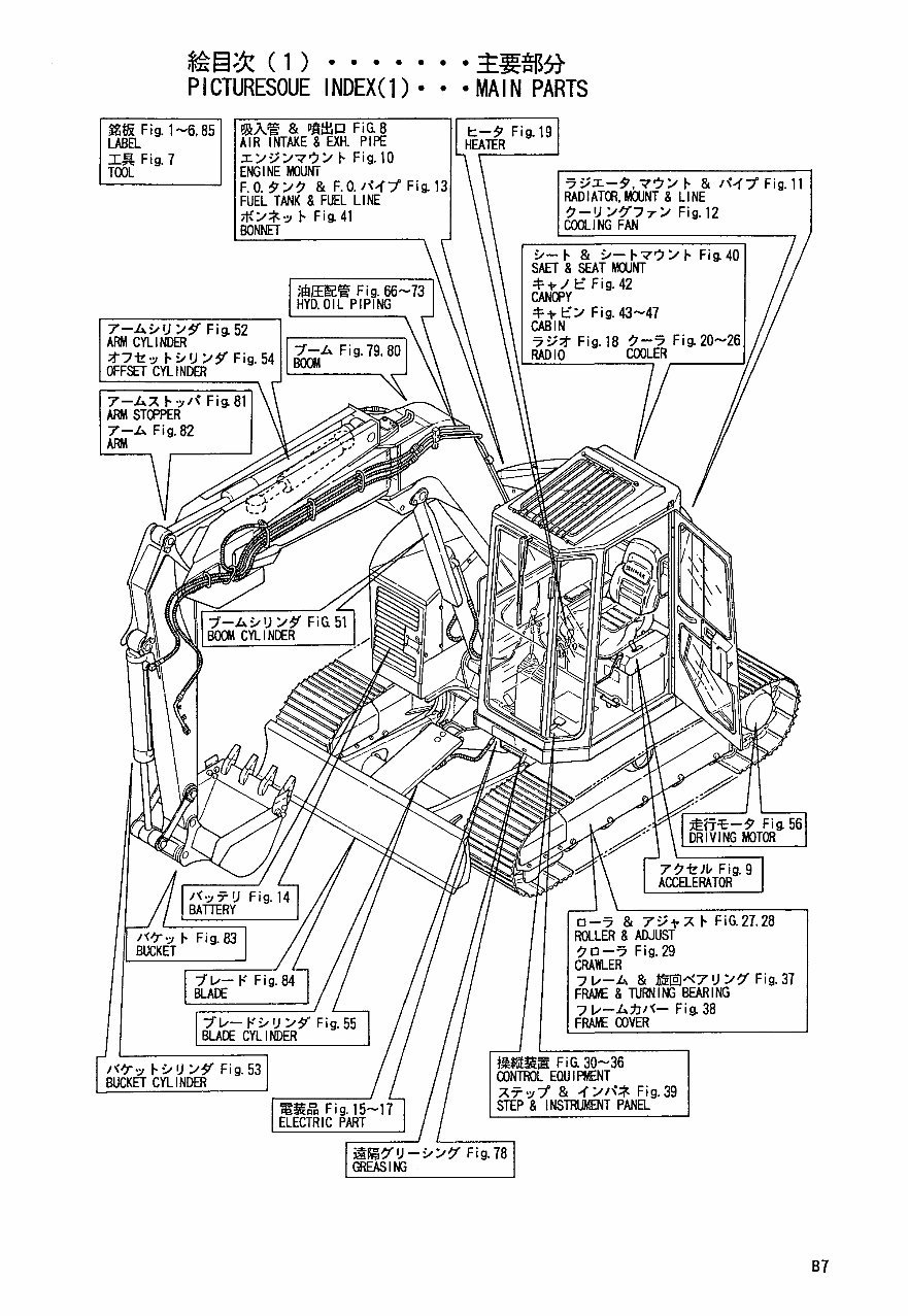 Yanmar Crawler Backhoe B7 Parts Catalog Manual preview img 5