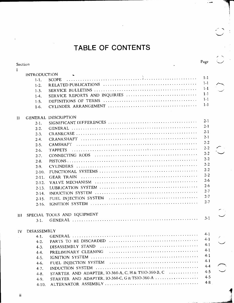 Continentel IO-360 TSIO-360 Series Aircraft Engine Overhaul & Part Manual preview img 2
