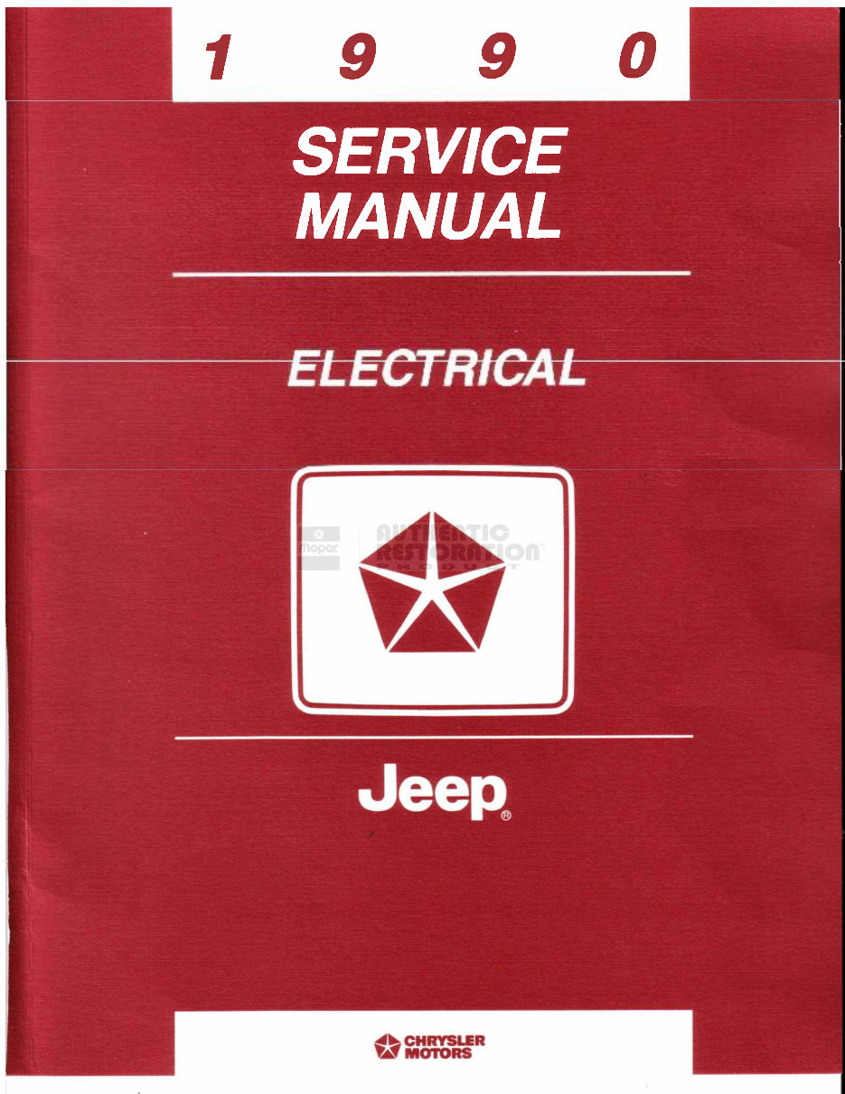 1990 Jeep Service & Repair Manual preview img 1