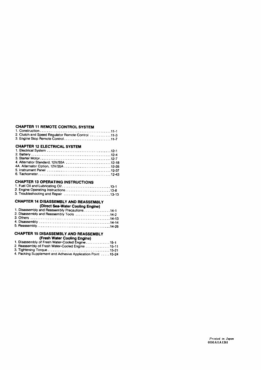 1980-2009 Yanmar Diesel Inboard 1, 2 & 3 Cylinder Marine 1GM, 2GM, 3GM Engines Service & Repair Manual preview img 6