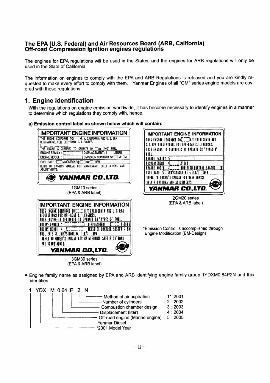 1980-2009 Yanmar Diesel Inboard 1, 2 & 3 Cylinder Marine 1GM, 2GM, 3GM Engines Service & Repair Manual preview img 7