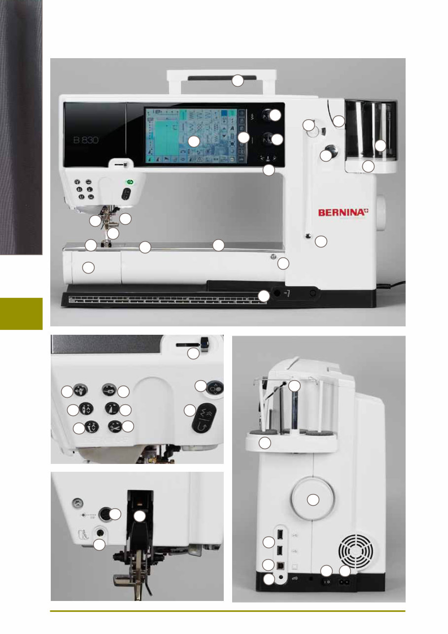 BERNINA 830 SEWING MACHINE Instruction Manual preview img 10