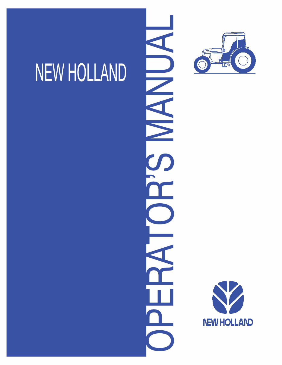 NEW HOLLand TN60DA TN70DA TN75DA Tractor Operators Manual preview img 1