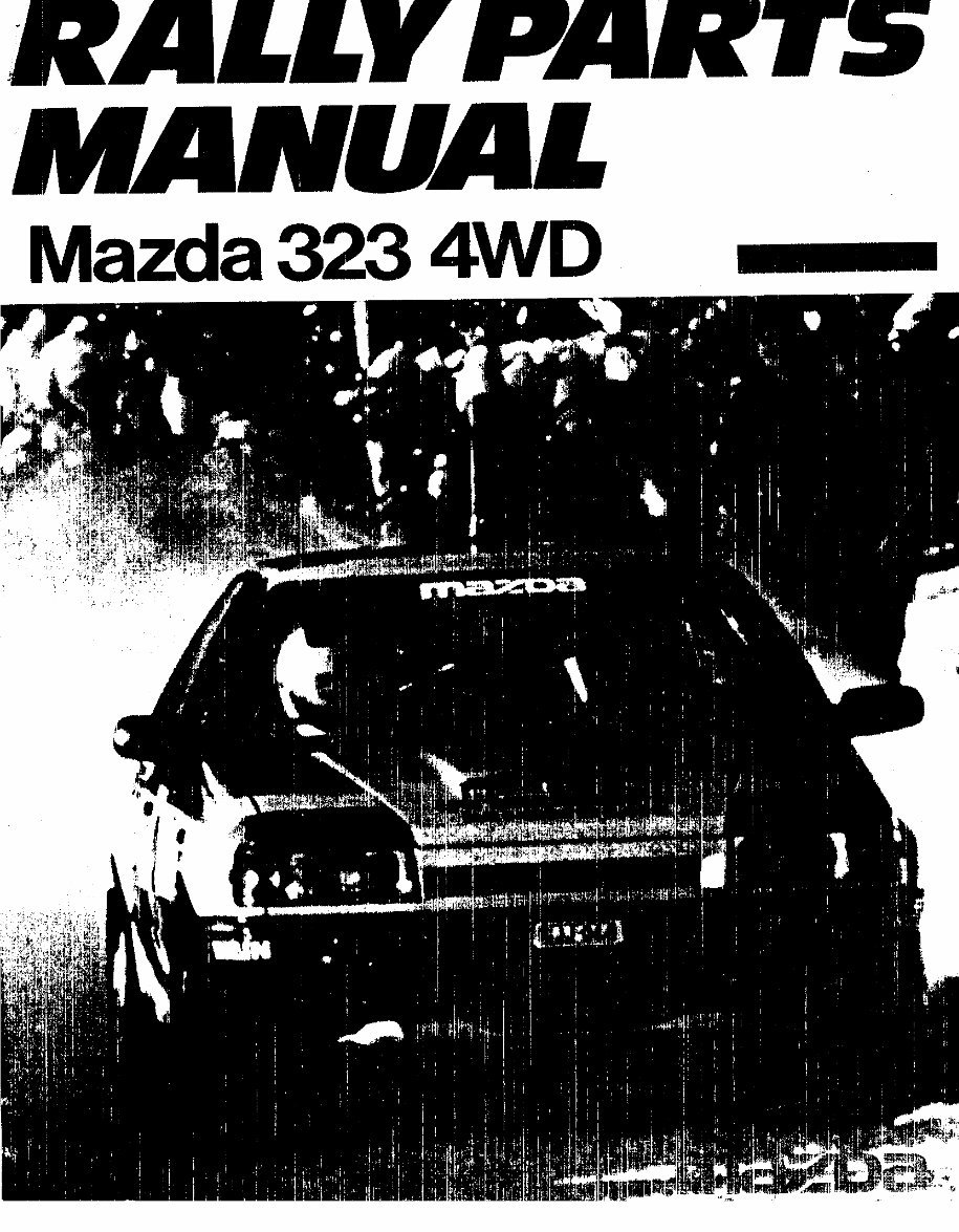 1988 Mazda 323 4WD Rally Parts Catalog Manual # 1 preview img 1