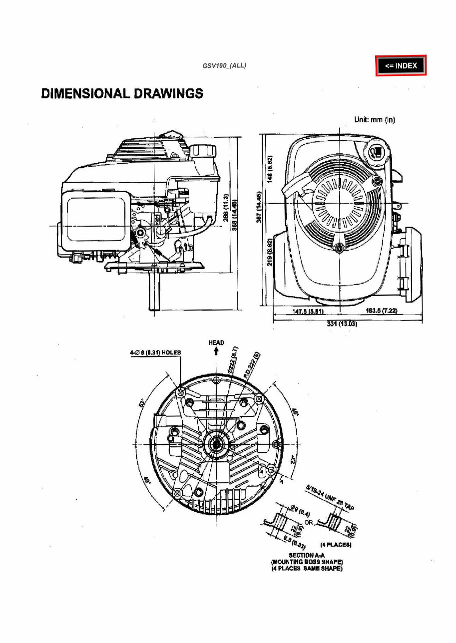 Honda GSV190 Vertical Shaft Engine Repair Manual preview img 6