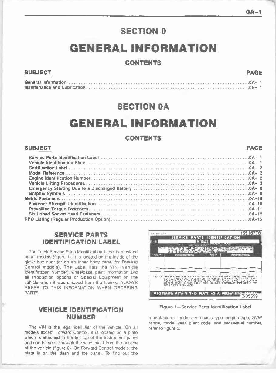 1986 Chevrolet Light Duty Trucks Service & Repair Manual preview img 6