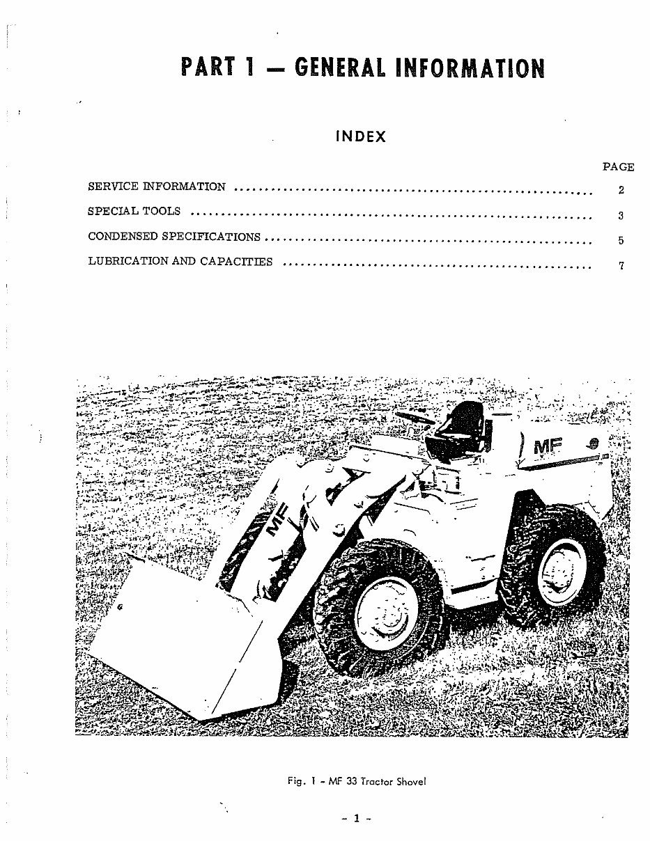 Massey Ferguson MF 33 Payloader Service Repair Manual preview img 5