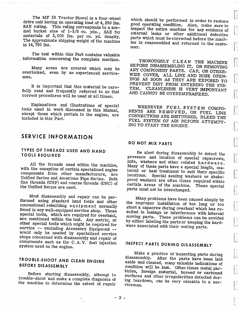 Massey Ferguson MF 33 Payloader Service Repair Manual preview img 6