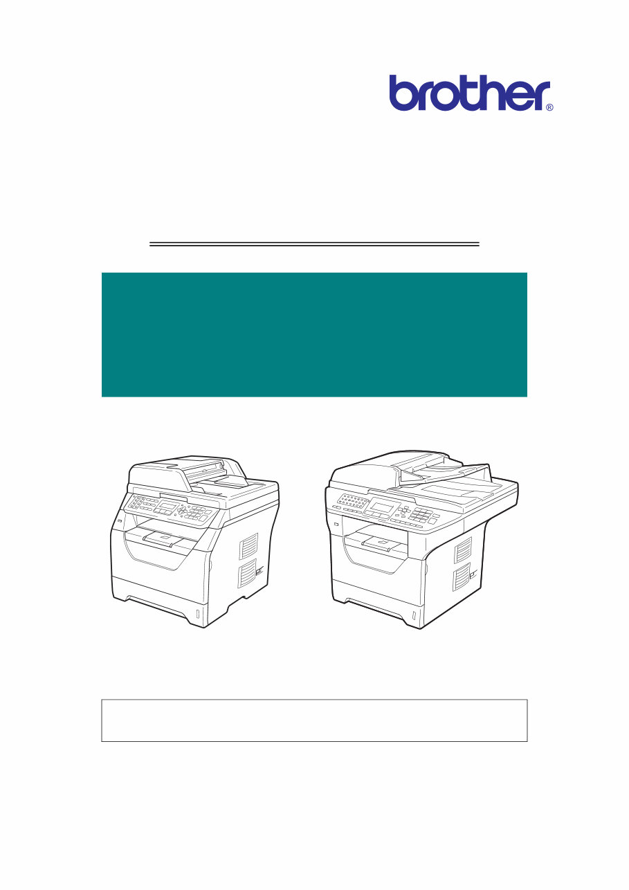 Brother DCP-8070D / DCP-8080DN / DCP-8085DN / MFC-8370DN / MFC-8380DN / MFC-8480DN / MFC-8880DN / MFC-8890DW Laser FAX/MFC Servi preview img 1