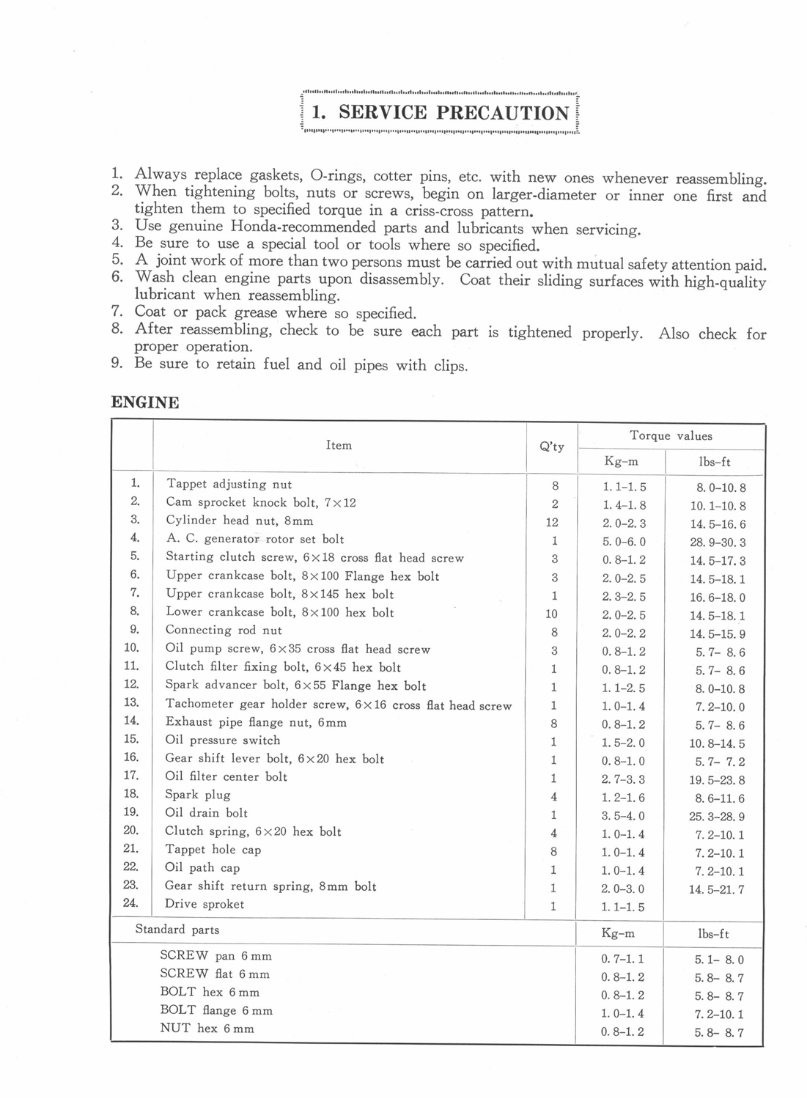 1977-1980 Honda CB500/CB550 OEM Service & Repair Manual preview img 2