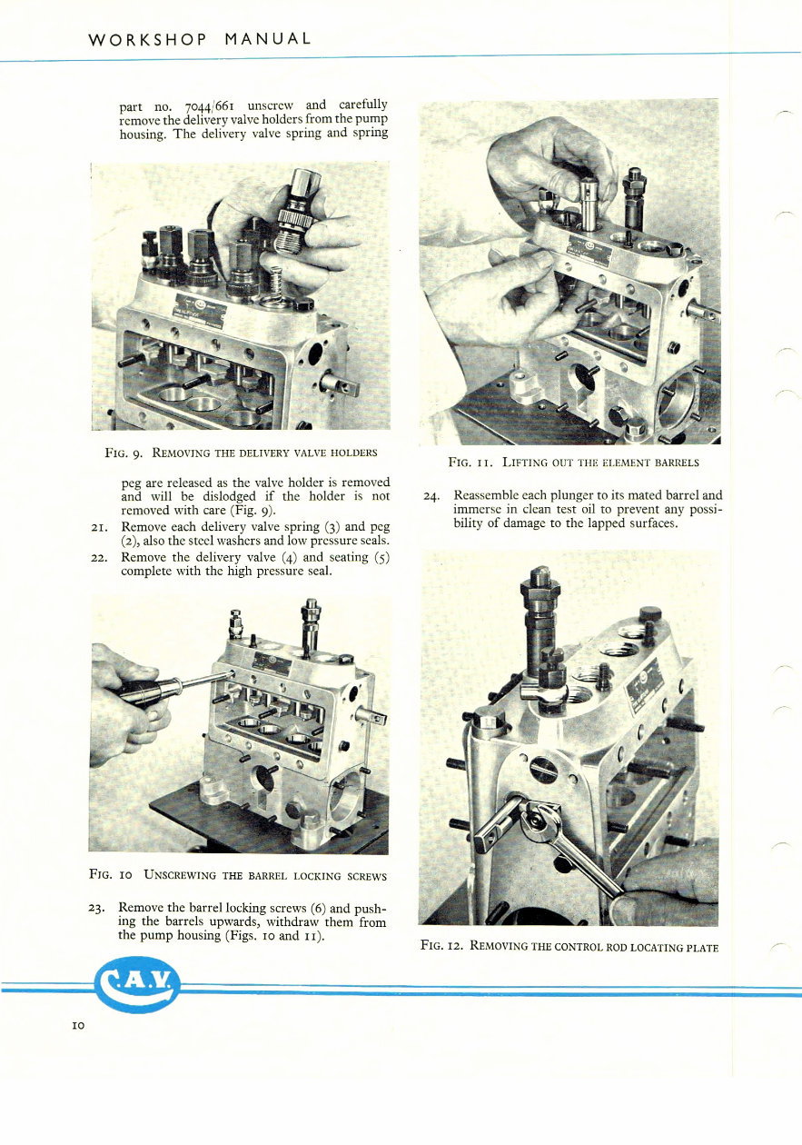Cav N and NN injection pump Workshop manual preview img 10