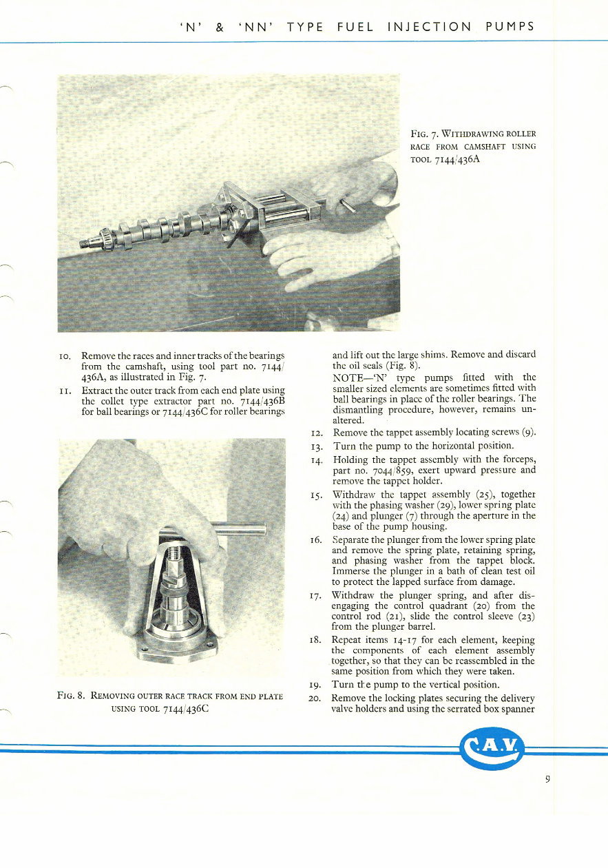 Cav N and NN injection pump Workshop manual preview img 9