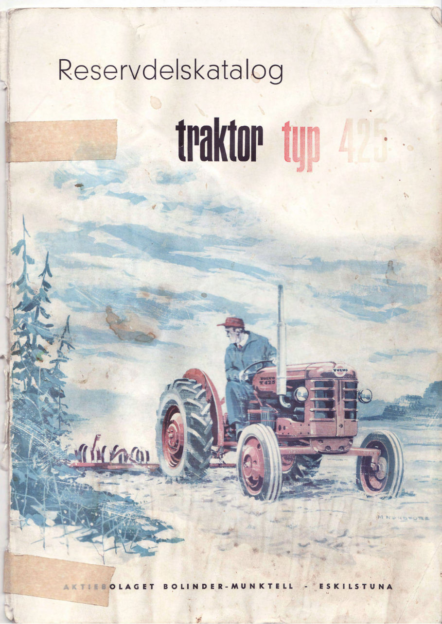 Reservdelskatalog Volvo BM 425 Traktor preview img 1