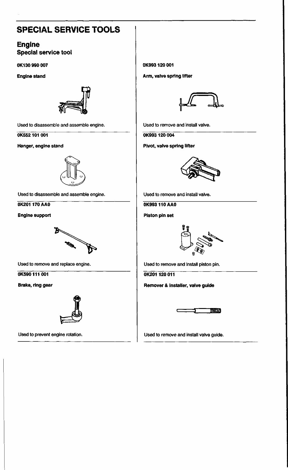 KIA Engine V6 G6EA GSL 2.7 Engine Workshop Manual preview img 2
