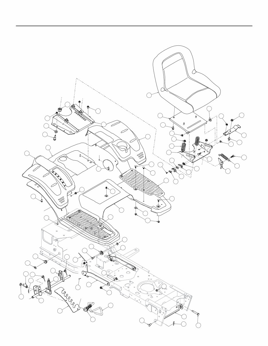 CUB CADET Tractors i1046 i1050 MASTER Parts Manual preview img 6