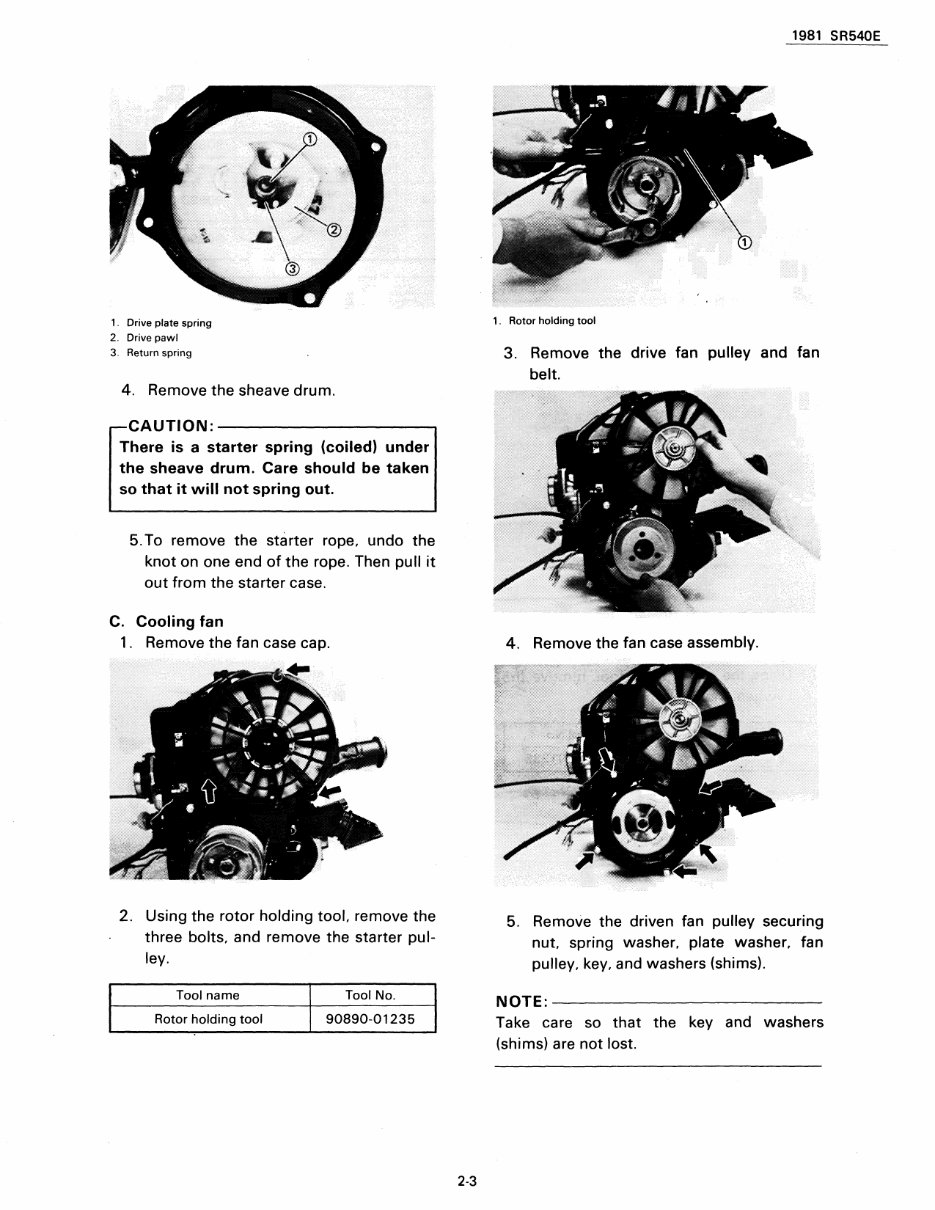 1981-1991 Yamaha SRV540 SRV 540 Snowmobile Service & Repair Manual preview img 10