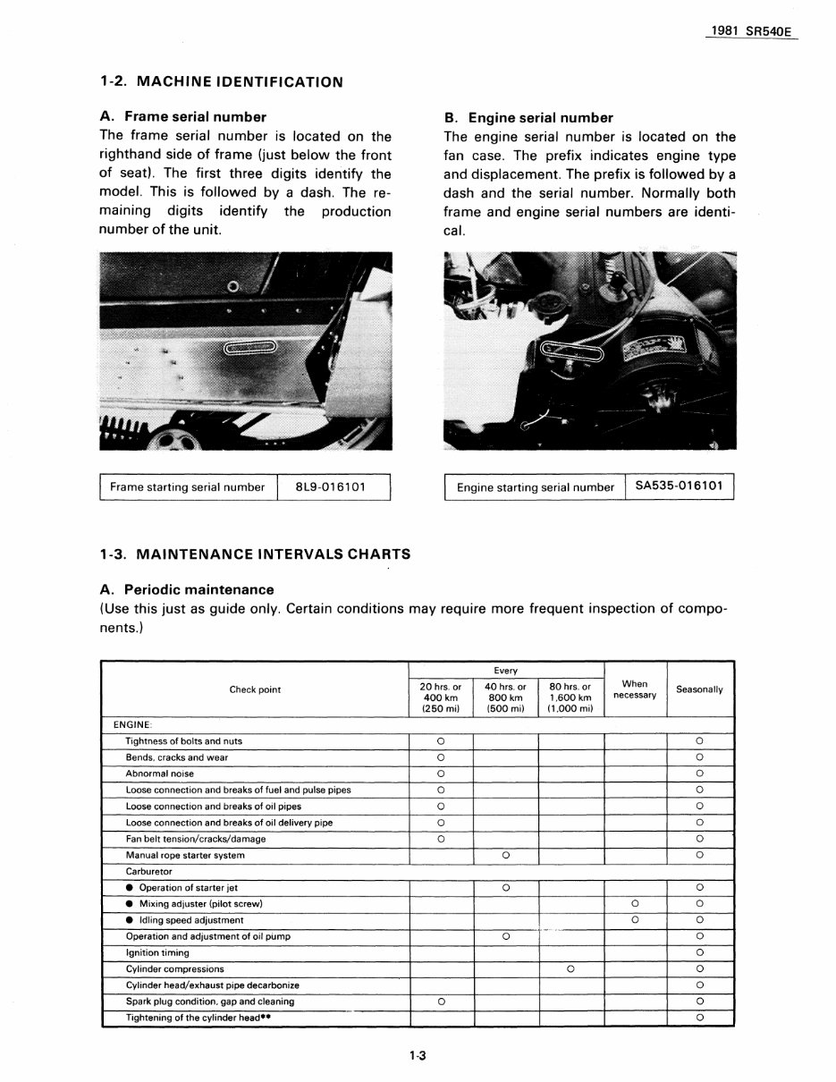 1981-1991 Yamaha SRV540 SRV 540 Snowmobile Service & Repair Manual preview img 4