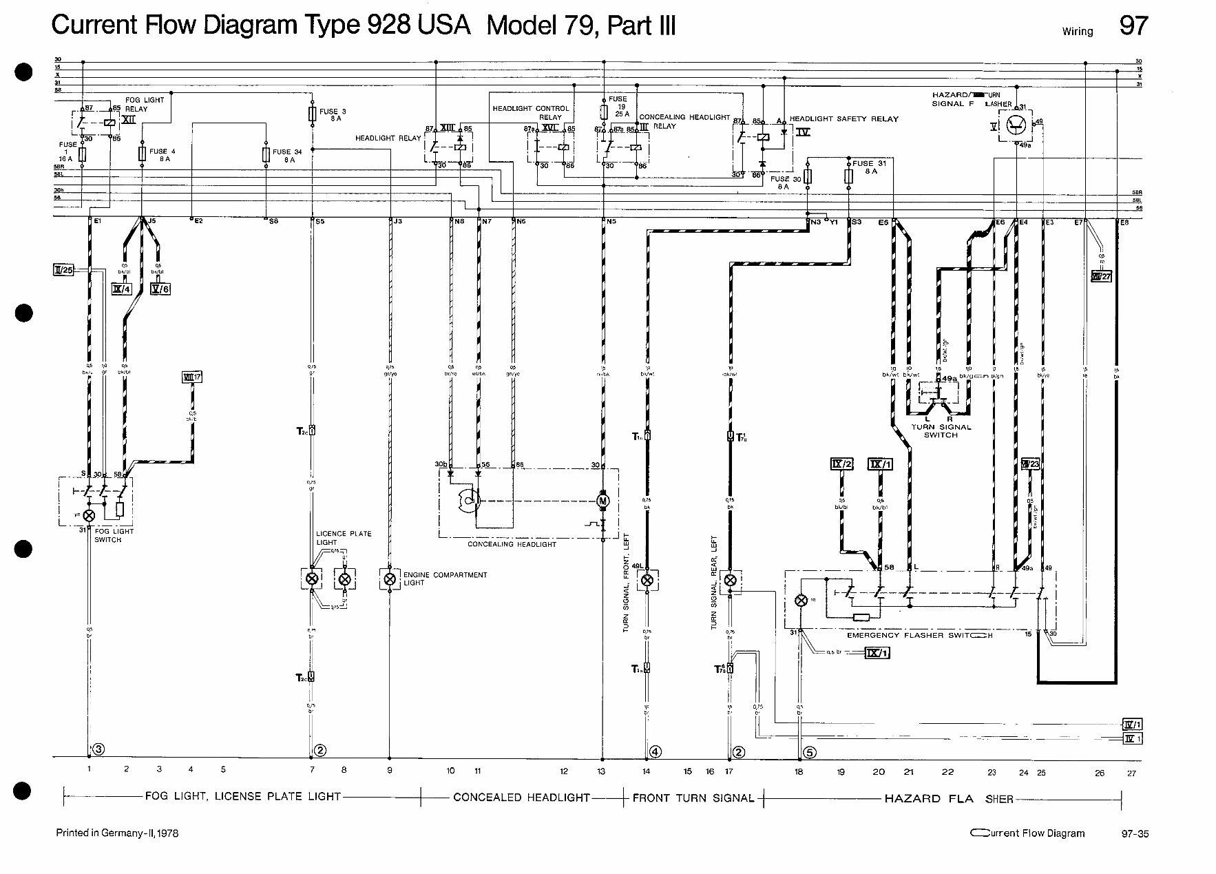 1979 Porsche 928 (USA Model) Wiring Diagrams Manual preview img 10