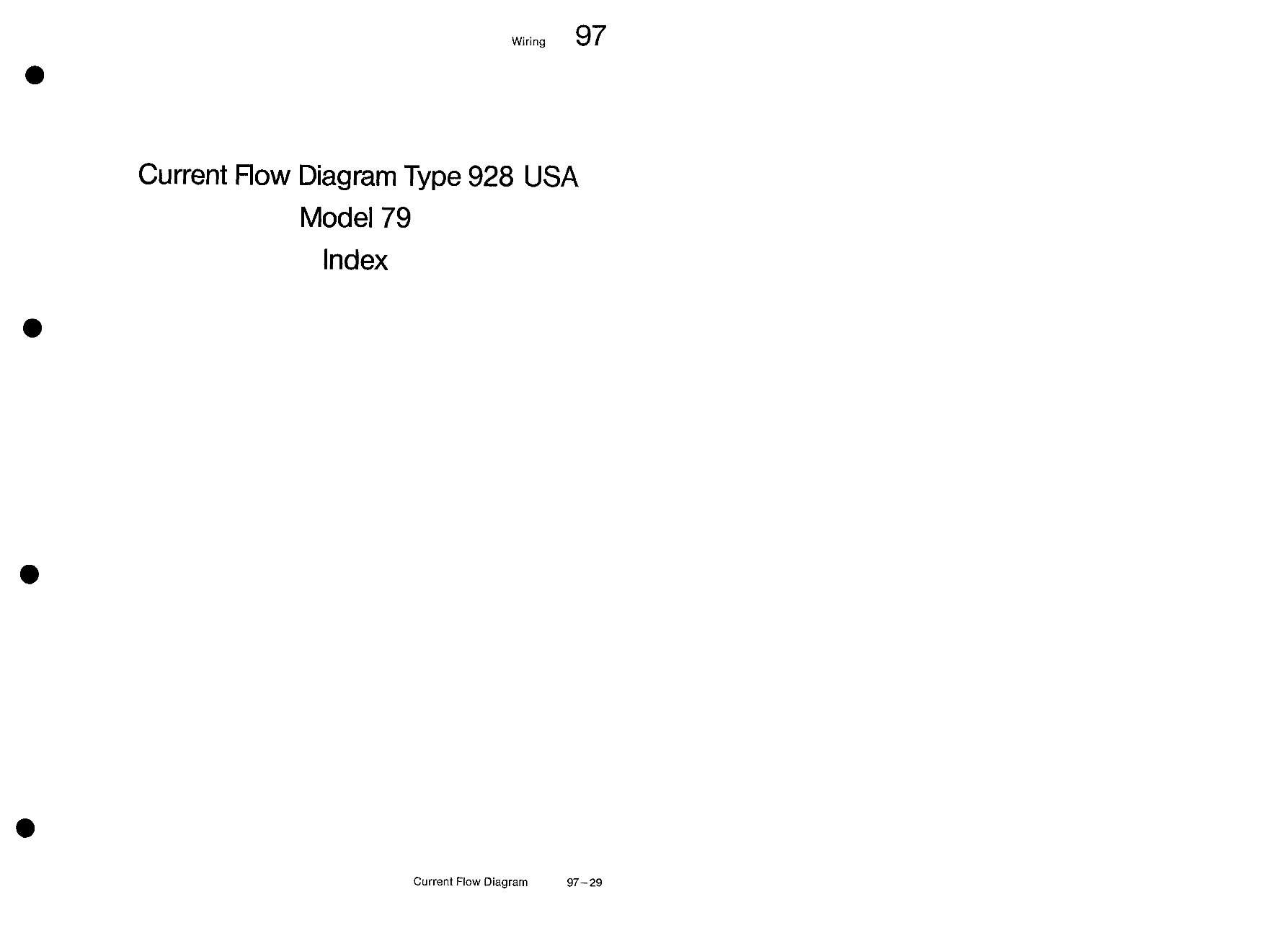 1979 Porsche 928 (USA Model) Wiring Diagrams Manual preview img 3