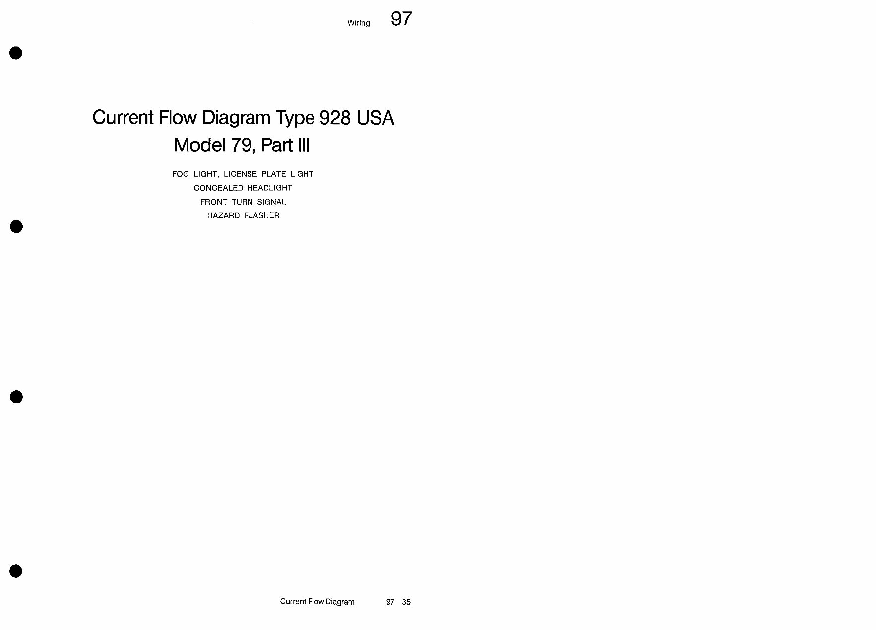 1979 Porsche 928 (USA Model) Wiring Diagrams Manual preview img 9